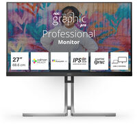 Monitor AOC 27" Q27U3CV IPS QHD 75Hz USB-C (PD65W) USB-C Docking