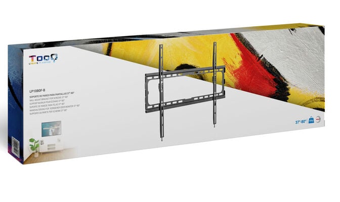 Suporte de Parede Tooq 37" a 80" Max. 45Kg Preto image number 0