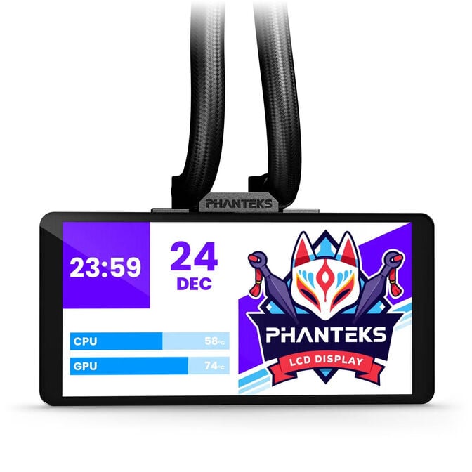 Water Cooler CPU Phanteks Glacier One 360M25 Gen 2 LCD DRGB Preto - 360mm image number 2