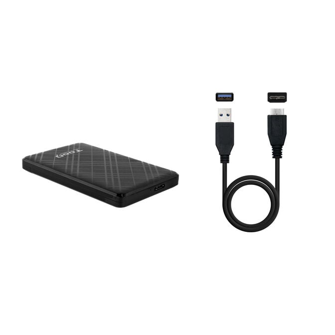Caixa SSD Tooq 2.5" SATA USB3.1 Gen 1 Preto image number 2