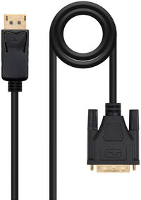 Cabo Conversor Nanocable DisplayPort/M > DVI/M 1 M Preto