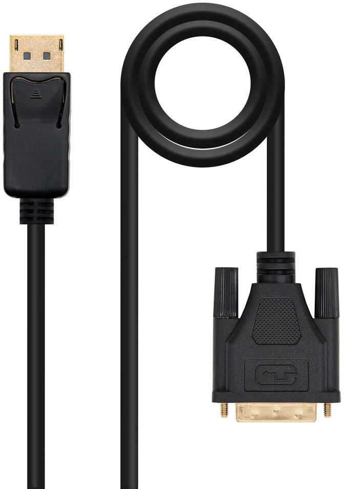 Cabo Conversor Nanocable DisplayPort/M > DVI/M 1 M Preto image number 0
