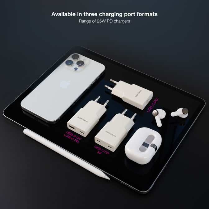 Carregador Nanocable USB-C/PD 25W, Branco image number 3