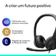 Headset Logitech H390 USB-C Preto image number null