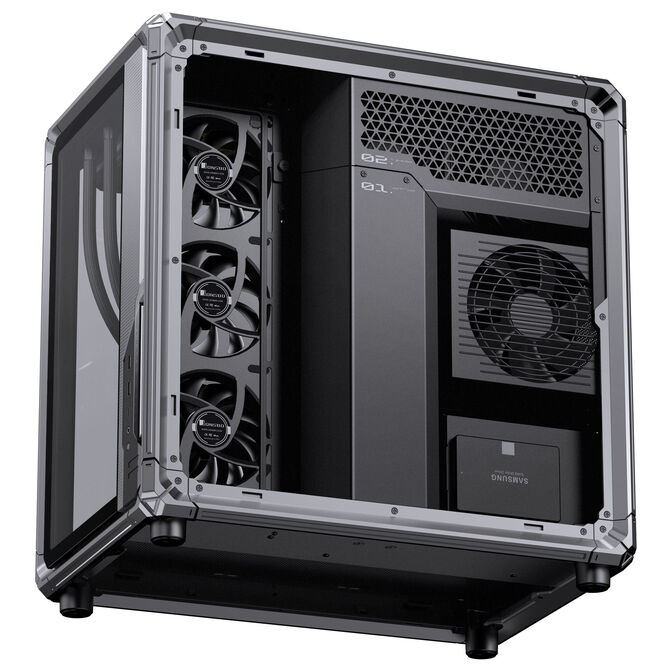 Caixa ATX Jonsbo X400 Vidro Temperado Curvo Cinzento image number 9