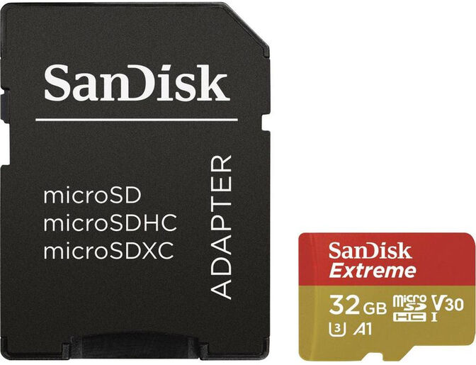 Cart&atilde;o SanDisk Extreme MicroSDHC C10 A1 UHS-I 32GB image number 1
