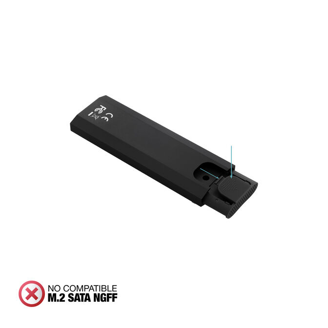 Caixa SSD Tooq TQE-2231B M.2 NVMe PCIe USB3.1 Gen 2 Preto image number 2