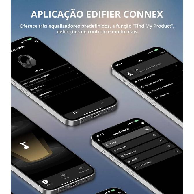 Headphones Edifier W830NB ANC Bluetooth Ivory image number 6