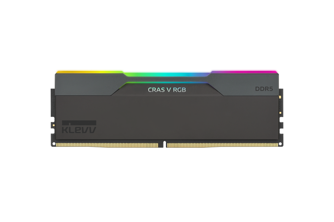 KLEVV Kit 32GB (2 x 16GB) DDR5 CRAS V 6000MHz CL28 RGB Obsidian Black (Intel XMP/AMD Expo) image number 1