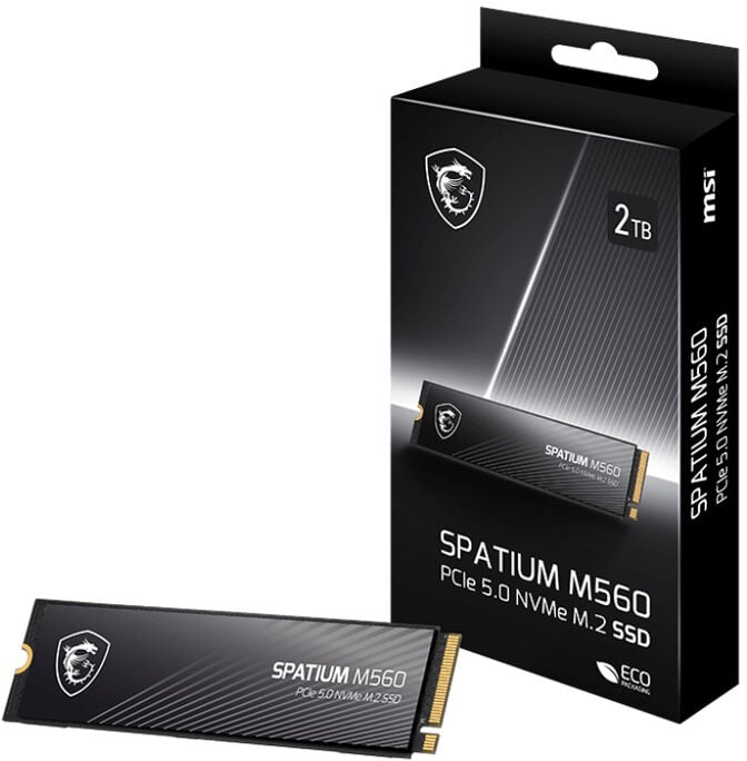 SSD MSI SPATIUM M560 1TB Gen5 M.2 NVMe (10200/8400MB/s) image number 4