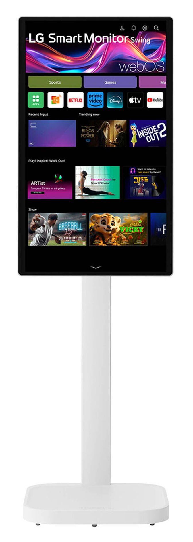 Monitor LG Smart Swing 32" 32U889SA IPS 4K 60Hz 5ms HDR10 Smart webOS image number 4