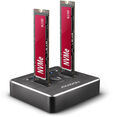 CLONE DUAL SDD Dock Station AXAGON ADSA-M2C USB-C 3.2 Gen2 - 2x NVMe image number null
