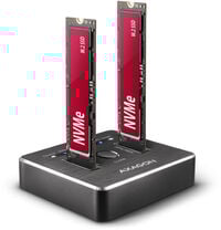 CLONE DUAL SDD Dock Station AXAGON ADSA-M2C USB-C 3.2 Gen2 - 2x NVMe