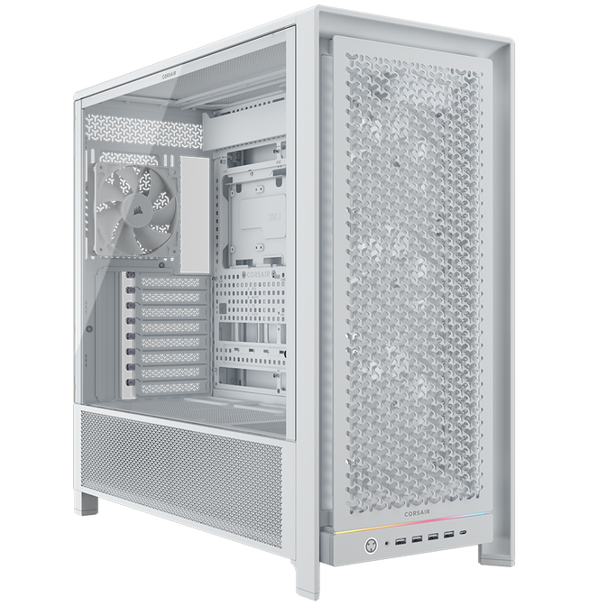 Caixa E-ATX Corsair Frame 5000D RS Airflow Branca Vidro Temperado image number 0