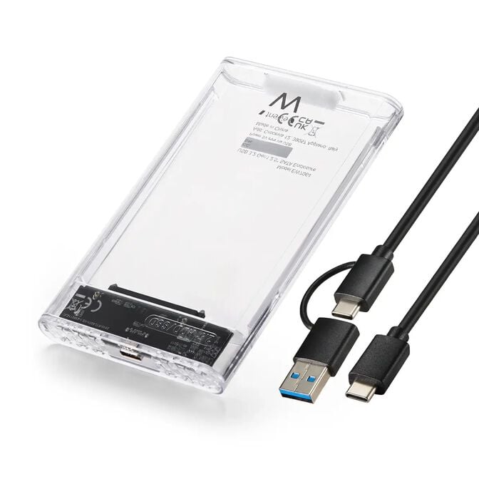 Caixa Externa 2.5" Ewent EW7064 USB 3.2 Gen1 (USB 3.0) HDD/SSD Transparente Screwless image number 0