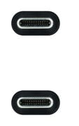 Cabo USB 3.2 Gen2x2 Nanocable 20Gbps 5A/100W 4K@60Hz USB-C M/M 1 M Cinzento/Preto image number null
