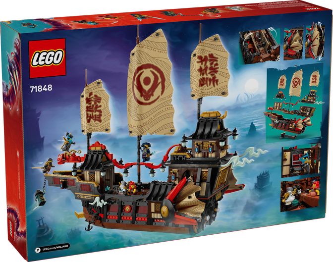 LEGO Ninjago: O Navio Pirata do Templo, 2387 Pe&ccedil;as (71848) image number 1