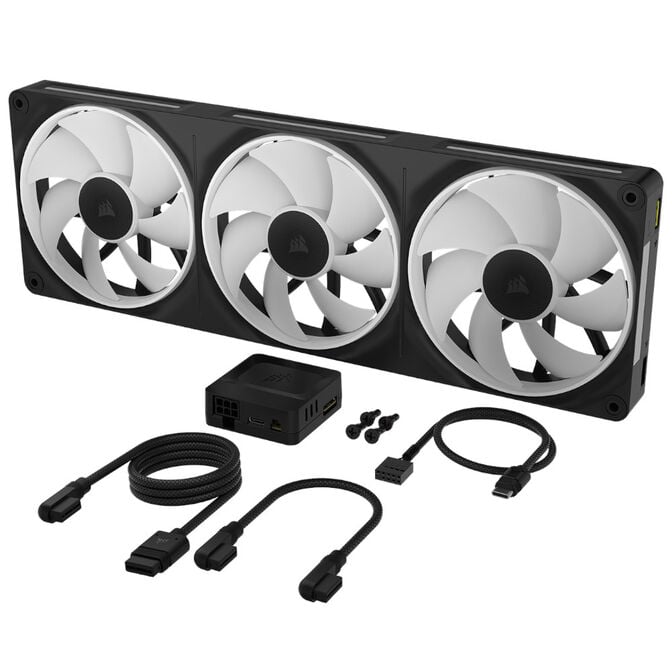 Ventoinha Corsair iCUE Link LX360 RGB PWM Preta 120mm (Pack 3) image number 4