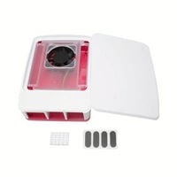 Caixa Oficial para Raspberry Pi 5 em Branco/Vermelho