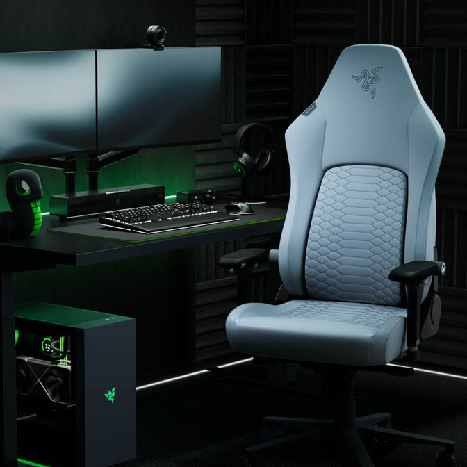 Cadeira Gaming Razer Iskur V2 Newgen Cinza Claro image number 7