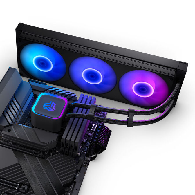 Water Cooler CPU Phanteks Glacier One 360S25 DRGB Preto - 360mm image number 3