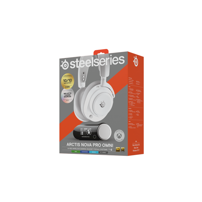 Headset SteelSeries Arctis Nova Pro OMNI Wireless/Bluetooth Branco image number 10