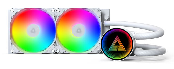 Water Cooler CPU Montech LightFlow ARGB 240mm Branco image number 2