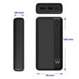 Powerbank Ewent EW1163 20000mAh PD 22.5W Fast Charging Preta image number null