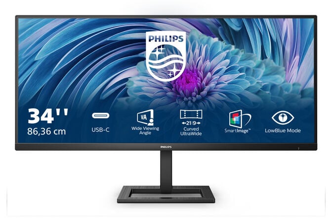 Monitor Gaming Philips E-Line 34" 346E2LAE VA UWQHD 100Hz 1ms Freesync image number 0