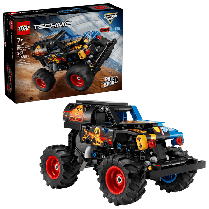 LEGO Technic: Monster Jam Grave Digger Fogo e Gelo, 263 Pe&ccedil;as (42219) image number 0