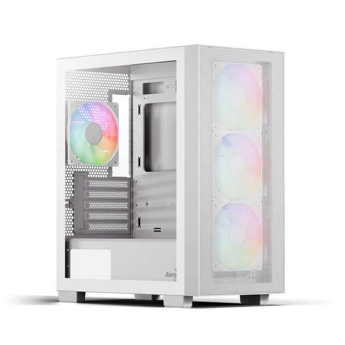 Caixa Micro-ATX Aerocool B310A Flow ARGB Vidro Temperado Branco image number 0
