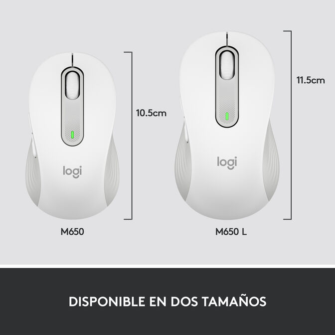 Rato Logitech Signature M650 L Wireless Off-White image number 13