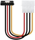 Cabo de Alimenta&ccedil;&atilde;o SATA Angular Nanocable Molex 4Pin/M SATA/F 16CM image number null