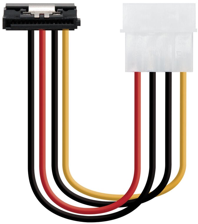 Cabo de Alimenta&ccedil;&atilde;o SATA Angular Nanocable Molex 4Pin/M SATA/F 16CM image number 0