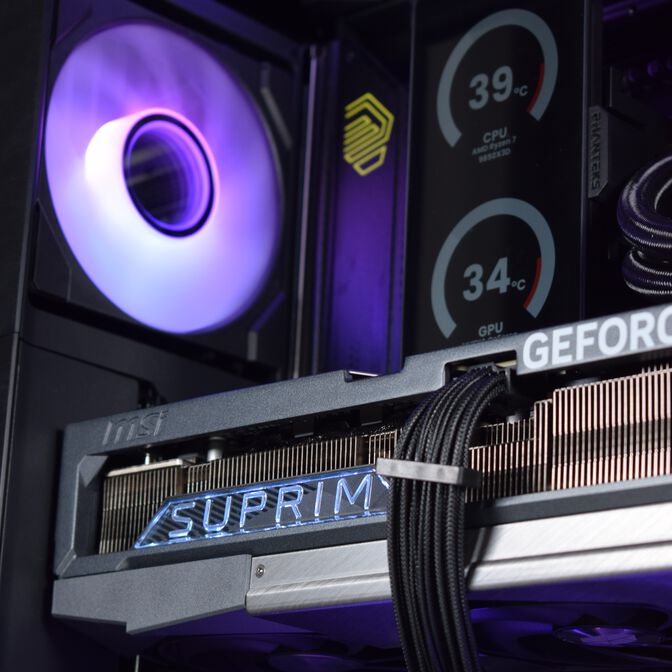 Computador King Mod Gamer-PC Ryzen 7 9850X3D 64GB DDR5 2TB RTX 5090 WiFi W11 image number 6