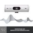 Webcam Logitech Brio 500 Full HD 1080p USB-C Branco image number null
