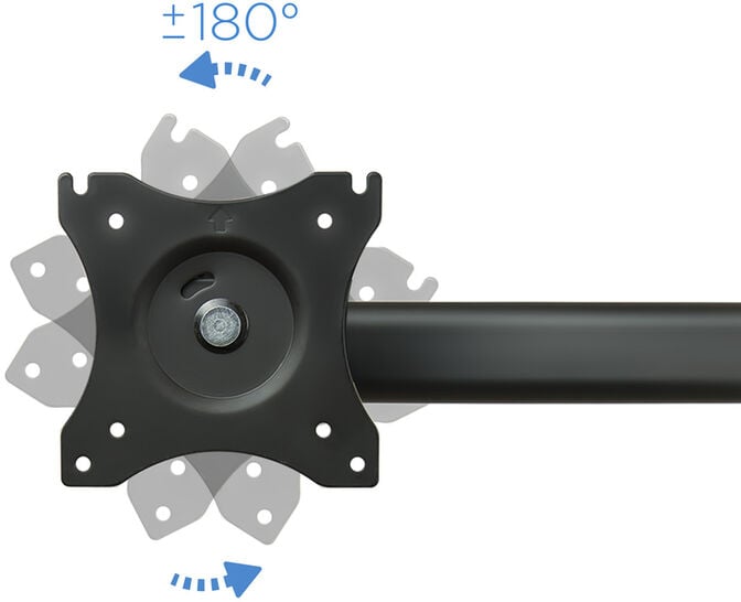 Suporte de Mesa Tooq Triplo Tilt e Girat&oacute;rio 13" a 27" Max. 8kg/Monitor Preto image number 4