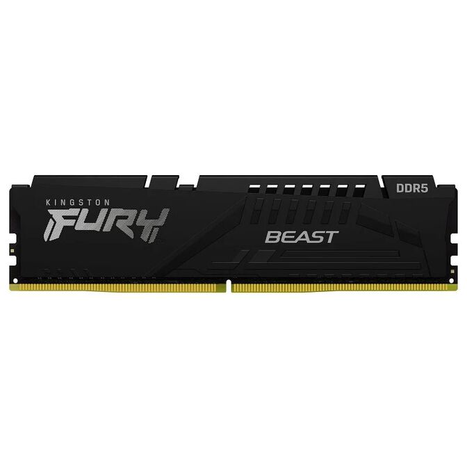 Kingston 16GB DDR5 5200MHz FURY Beast Preto CL40 image number 1