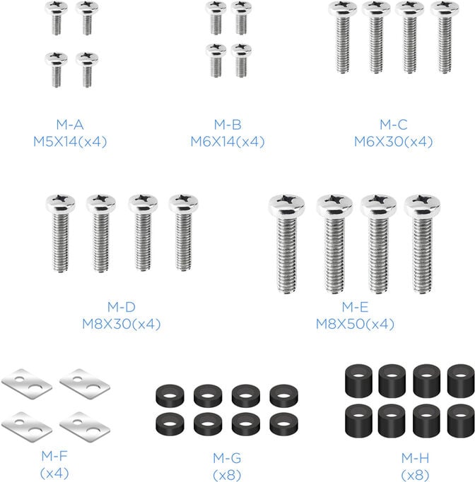 Suporte de Parede Tooq Tilt 43" a 80" Max. 50kg Preto image number 9