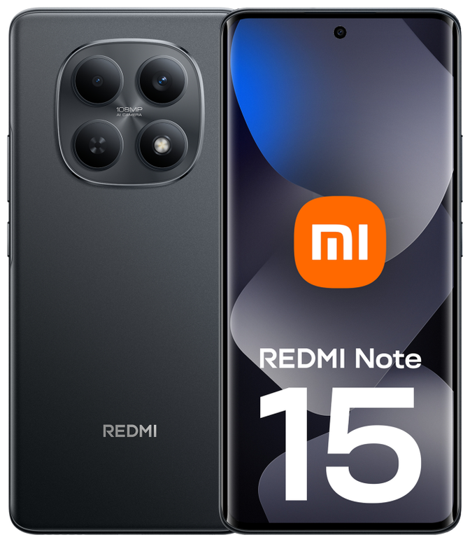 Smartphone Xiaomi Redmi Note 15 4G 6.67" (6 / 128GB) 120Hz Preto image number 0
