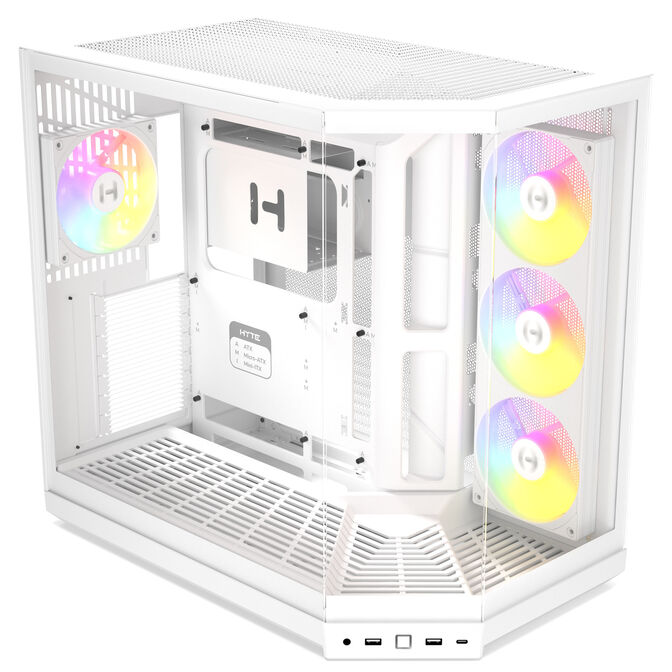 Caixa E-ATX Hyte Y50 Vidro Temperado Branco image number 2