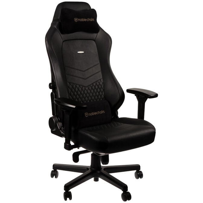 Cadeira noblechairs HERO Real Leather - Preto image number 0