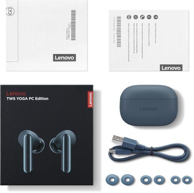 Earbuds Lenovo Yoga True Wireless Stereo Azul-Verde image number 14