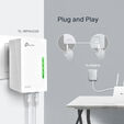 Powerline TP-Link TL-WPA4221 KIT AV600 Homeplug AV Fast Ethernet Wi-Fi 300Mbps image number null