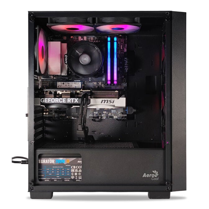 Computador AURA Gamer-PC TEAM 7 EDITION Ryzen 5 7500F 32GB DDR5 1TB RTX 5070 WiFi W11 image number 2