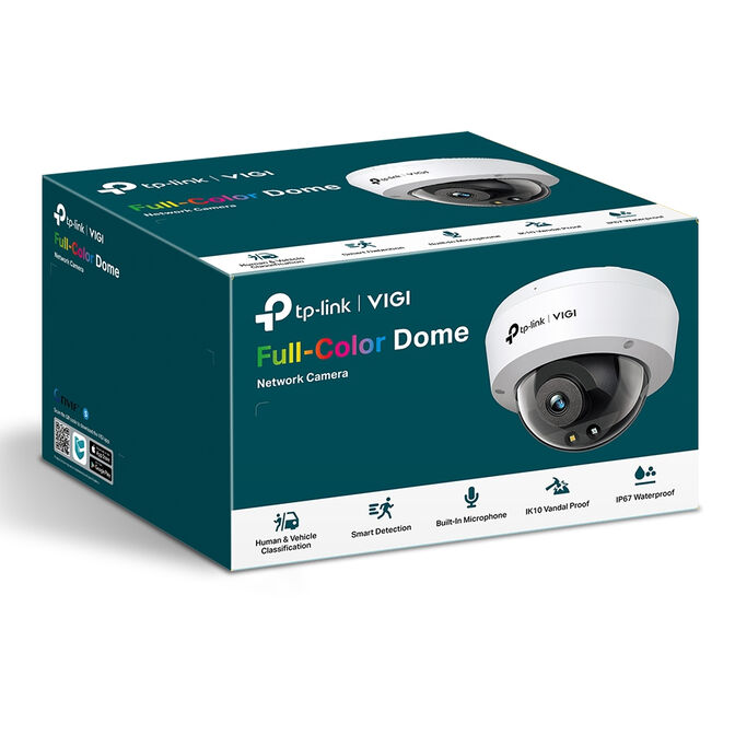 C&acirc;mara TP-Link  VIGI C240 2.8mm 4MP Full-Color PoE Dome QHD 1440p IP67 image number 2