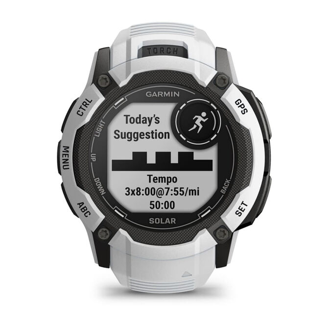 Smartwatch Garmin Instinct 2X Solar 50mm Branco image number 8