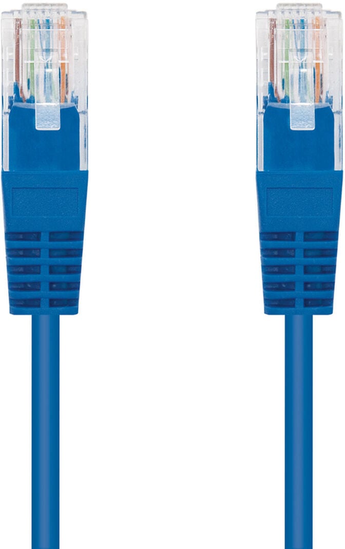 Cabo de Rede Nanocable RJ45 UTP CAT.5E AWG24 2 M Azul image number 1