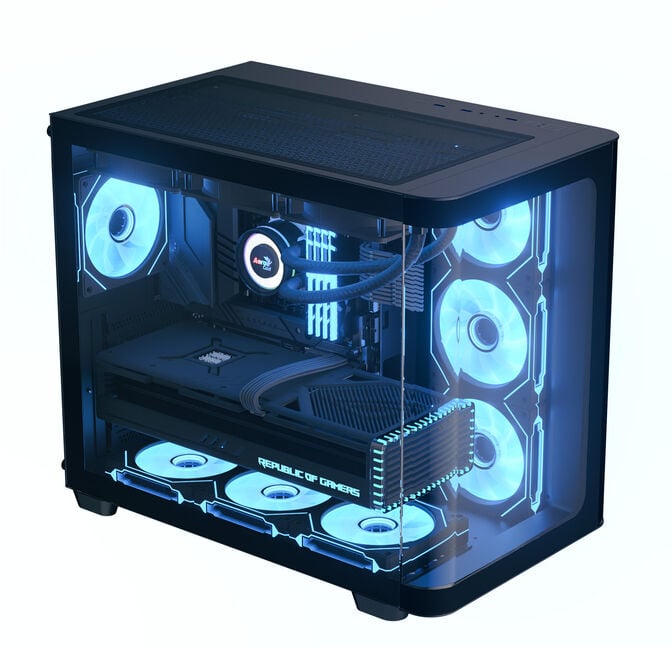 Caixa ATX Aerocool P500C ARGB Vidro Temperado Preto image number 2