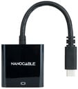 Adaptador Nanocable USB-C M > VGA F 10 CM Preto image number null